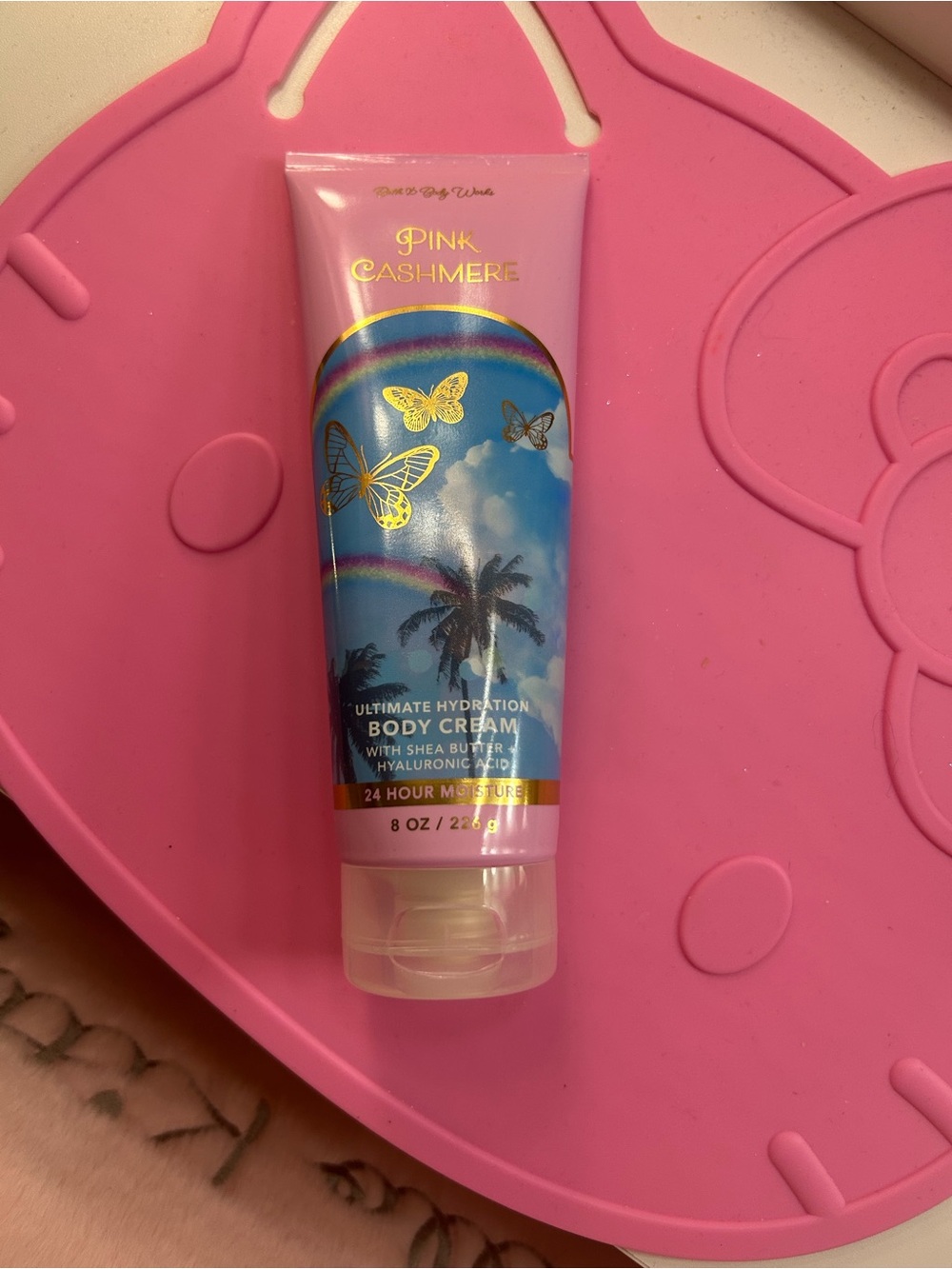 Bath & Body Works Pink Cashmere Body Cream - Pink, Blue, Gold